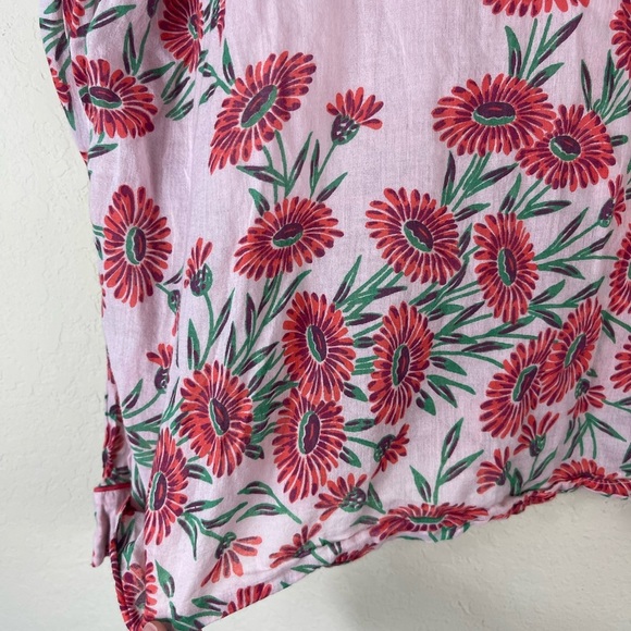 Banjanan Long Sleeve Floral Button Down Top in Dune Daisy Size Large - Picture 6 of 8